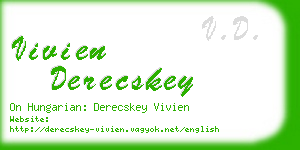 vivien derecskey business card